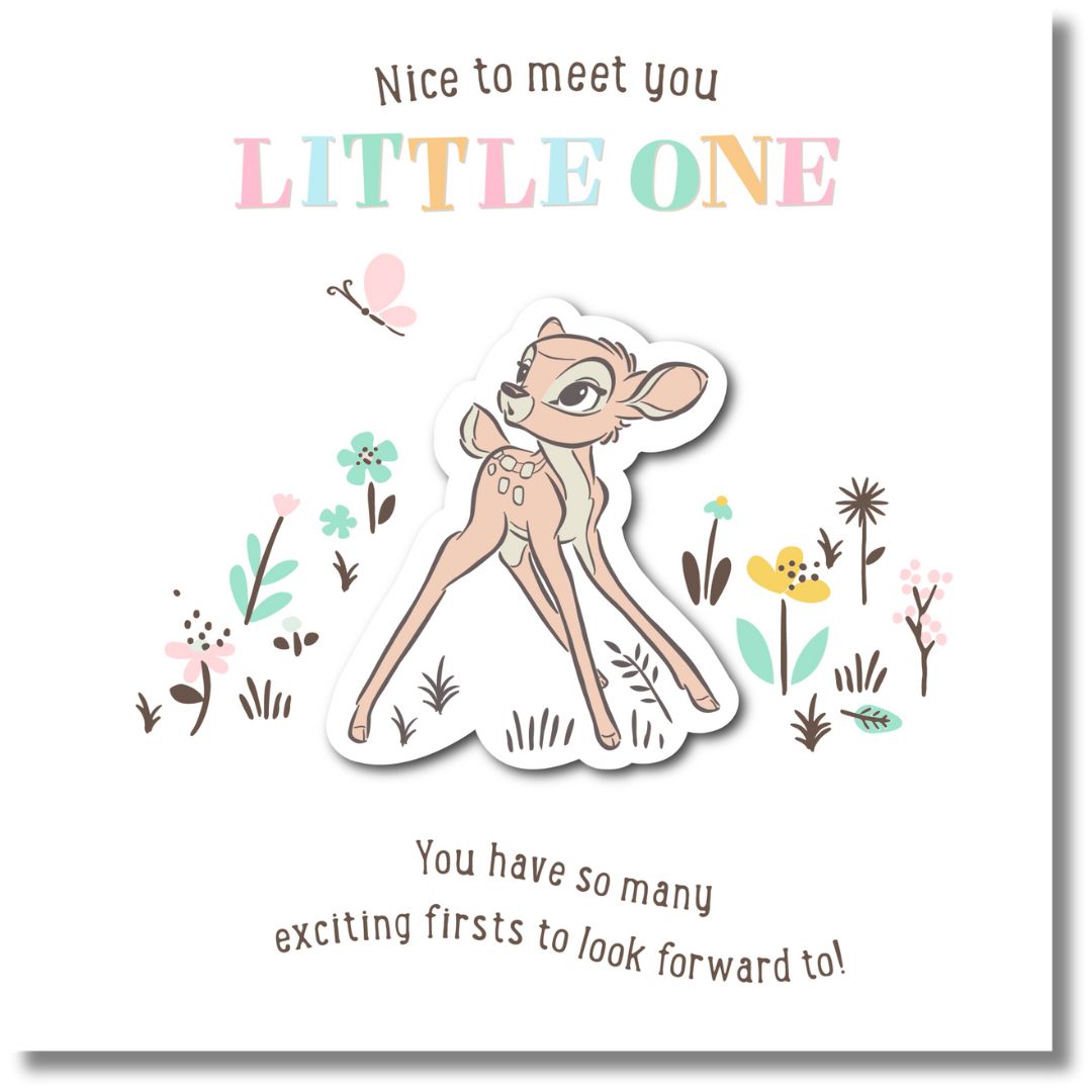 Bambi New Baby Greeting Card