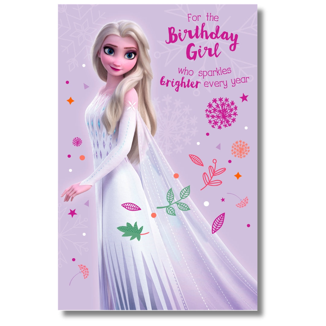 Carlton Disney For The Birthday Girl - Greeting Card