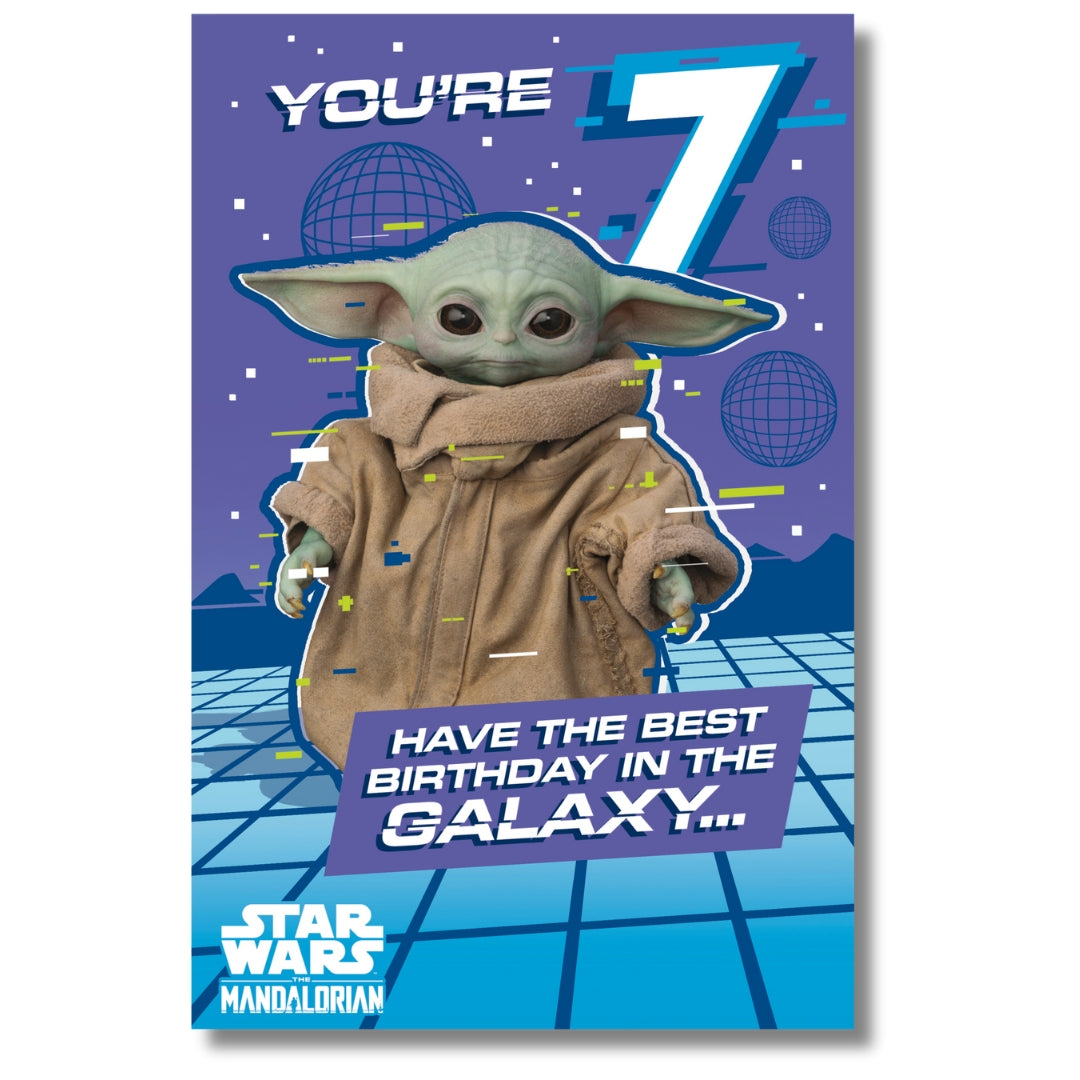 You're 7 Birthday - Greeting Card