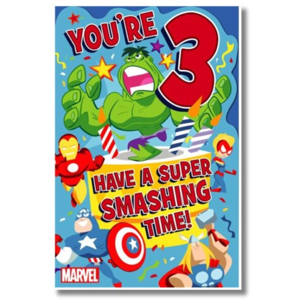 3rd Marvel Birthday Card