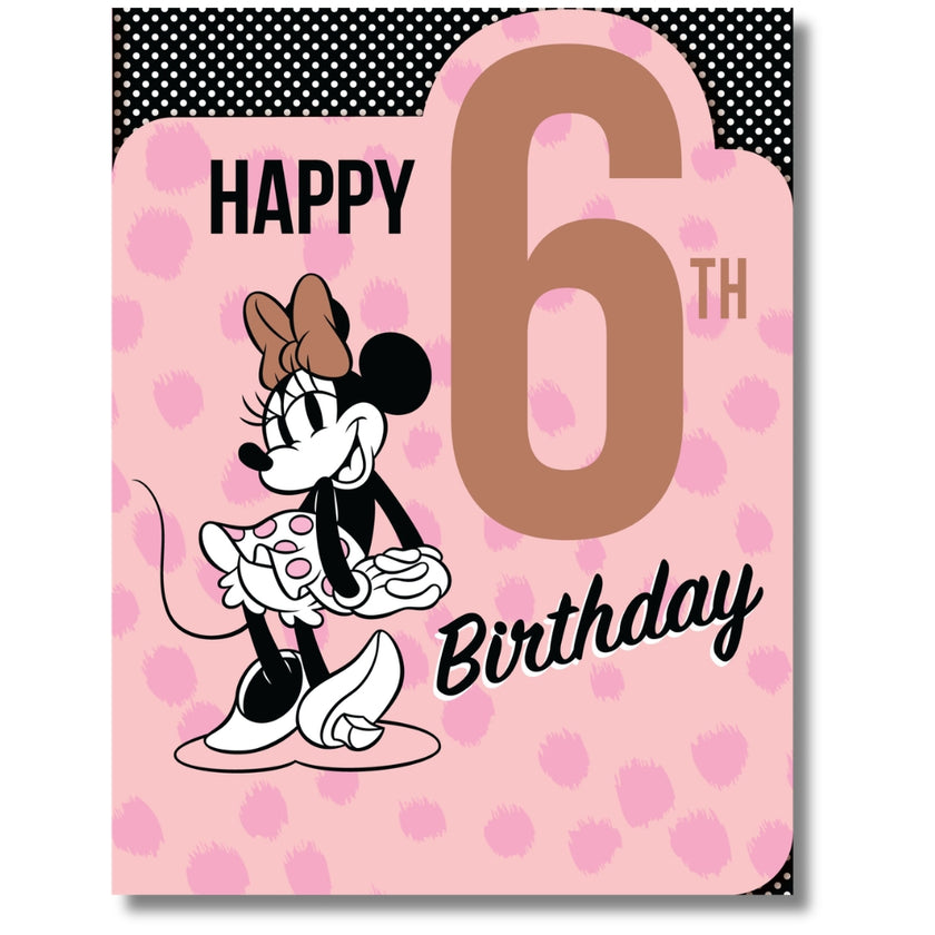 Carlton Disney Happy 6th Birthday - Greeting Card