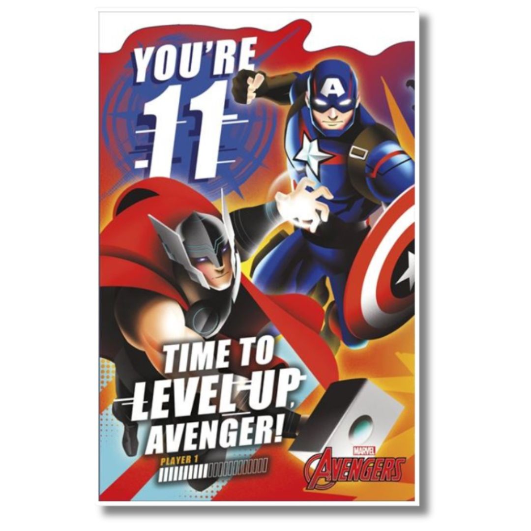 11th Avengers Birthday Card