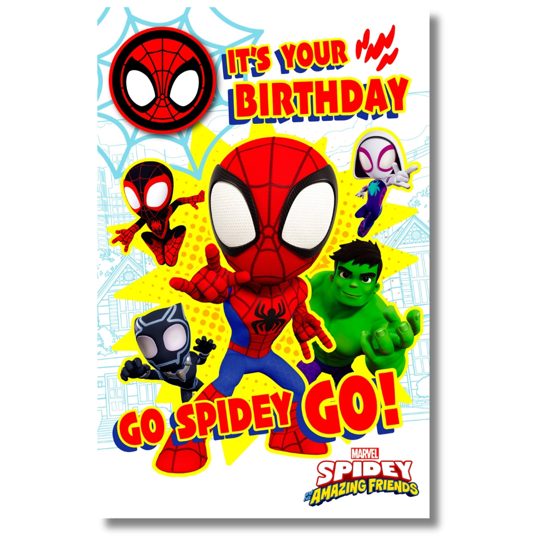 It's Your Birthday Go Spidey Go! - Greeting Card