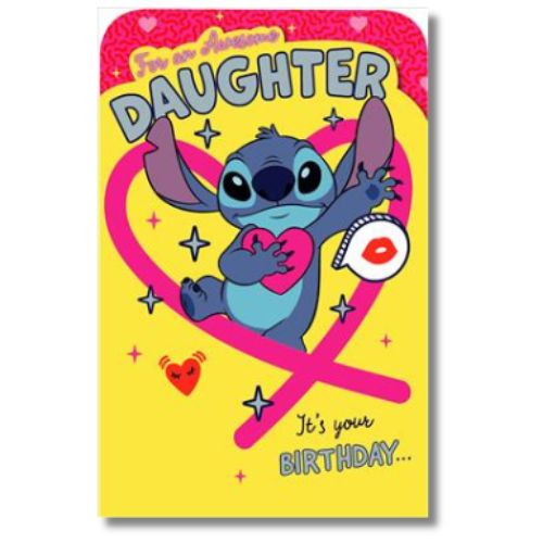 Disney For An Awesome Daughter Birthday - Greeting Card