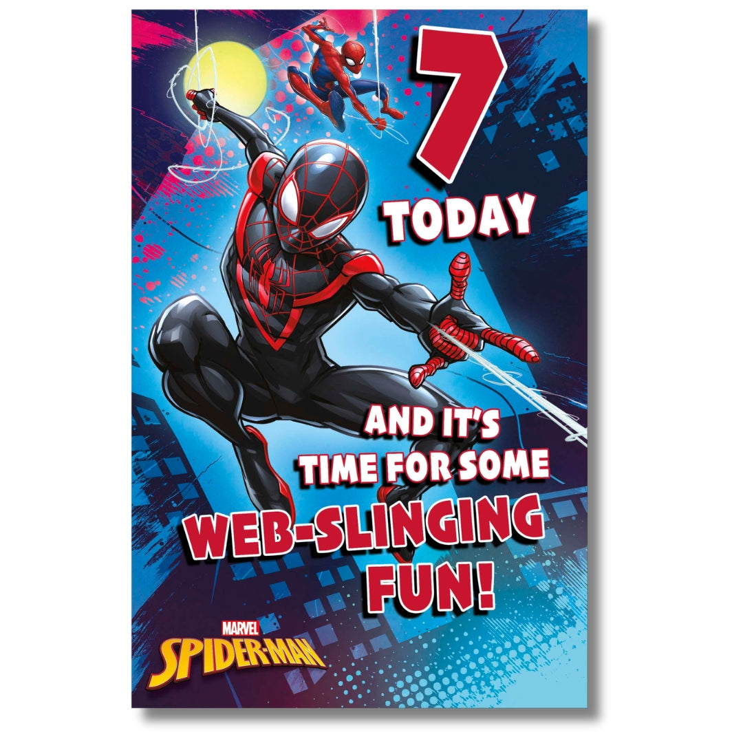 Carlton Marvel 7 Today! Birthday - Greeting Card