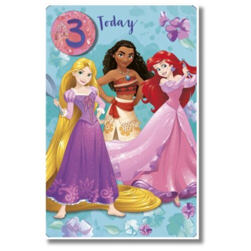 3rd Disney Princesses Birthday Card