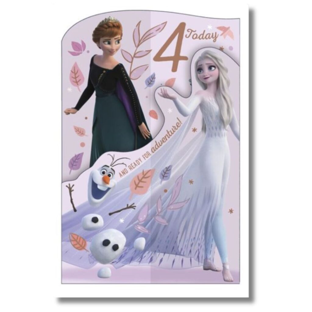 4th Frozen Birthday Card