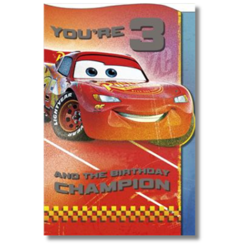 Disney/Pixar You're 3 Birthday - Greeting Card