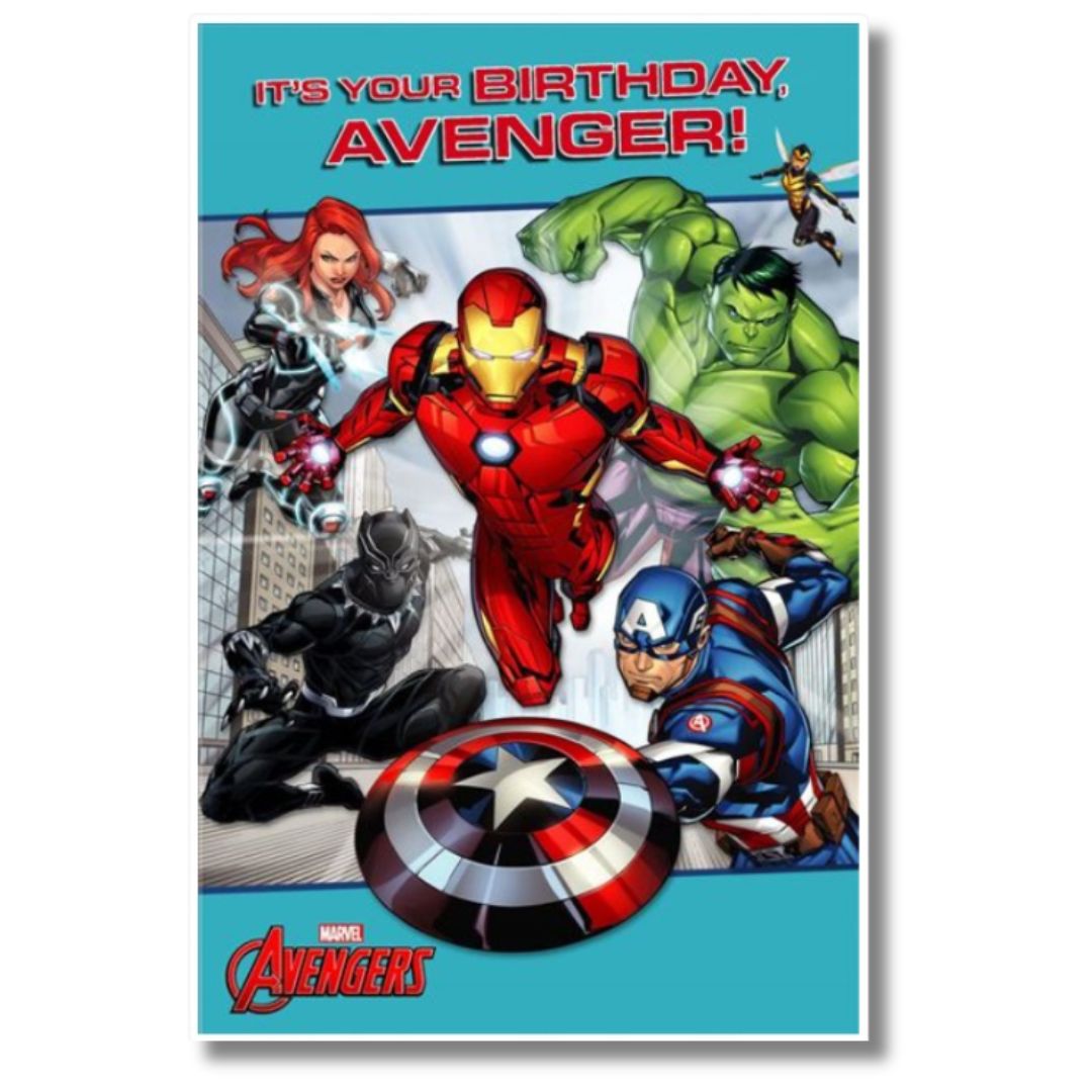 Avengers Birthday Card