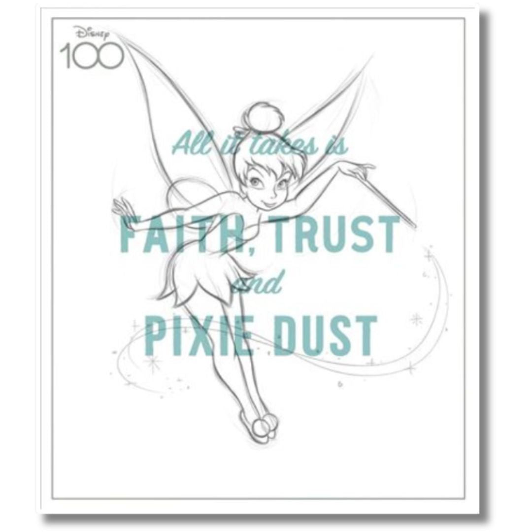 Tinkerbelle Birthday Greeting Card - Disney 100