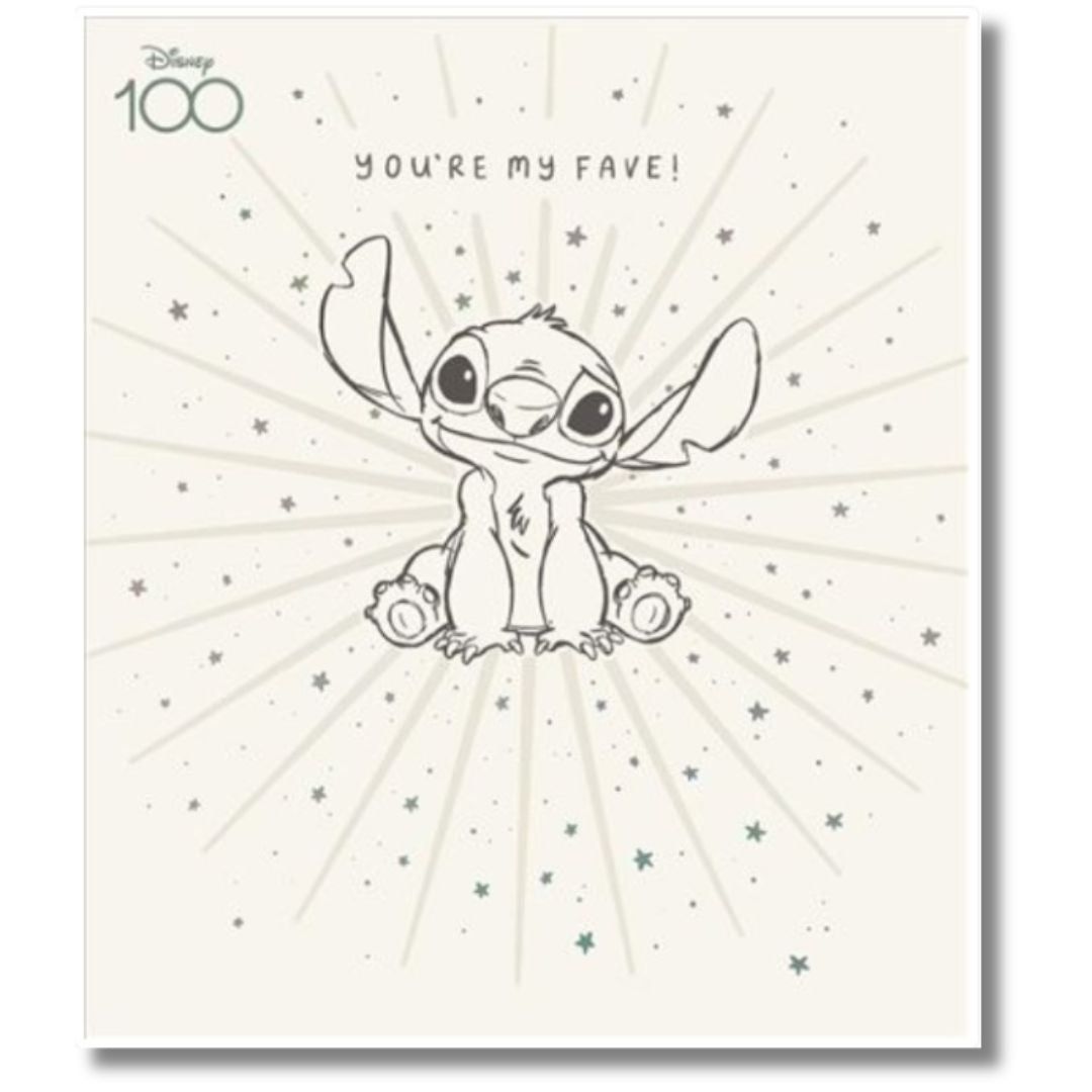 Stitch Birthday Greeting Card - Disney 100