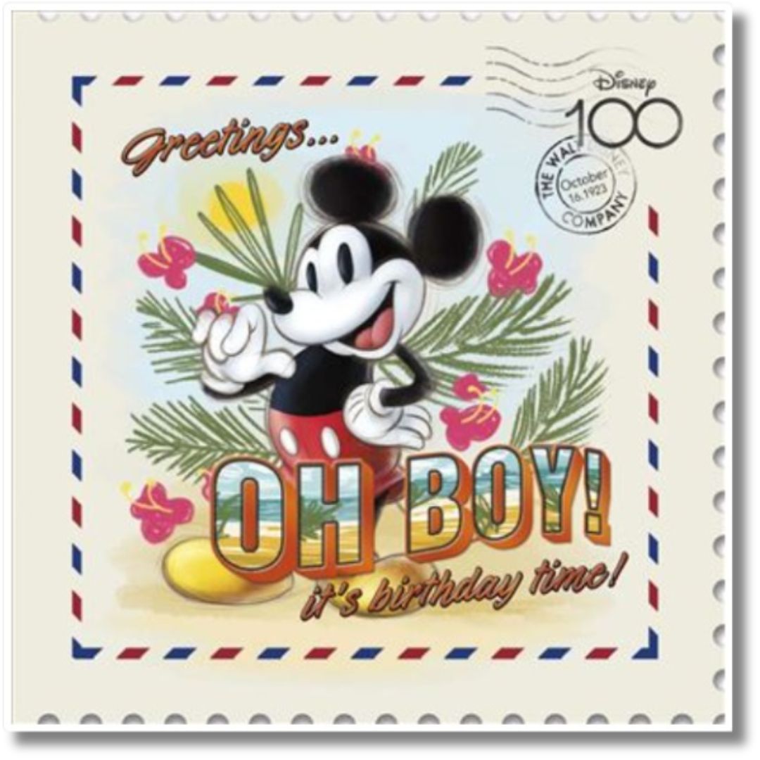 Birthday Greeting Card - Mickey Disney 100