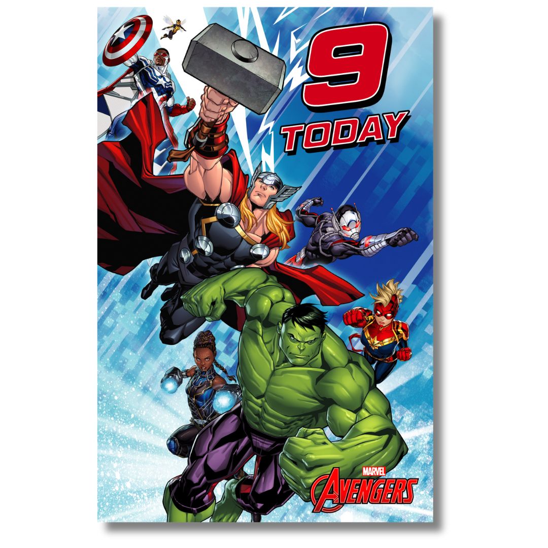 Marvel 9 Today Birthday - Greeting Card