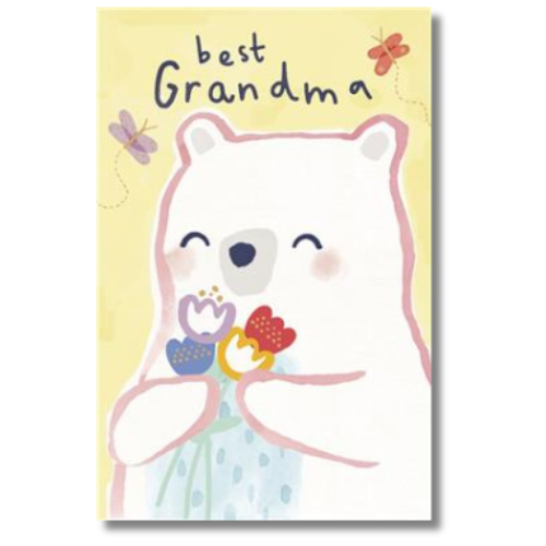 Best Grandma Birthday - Greeting Card