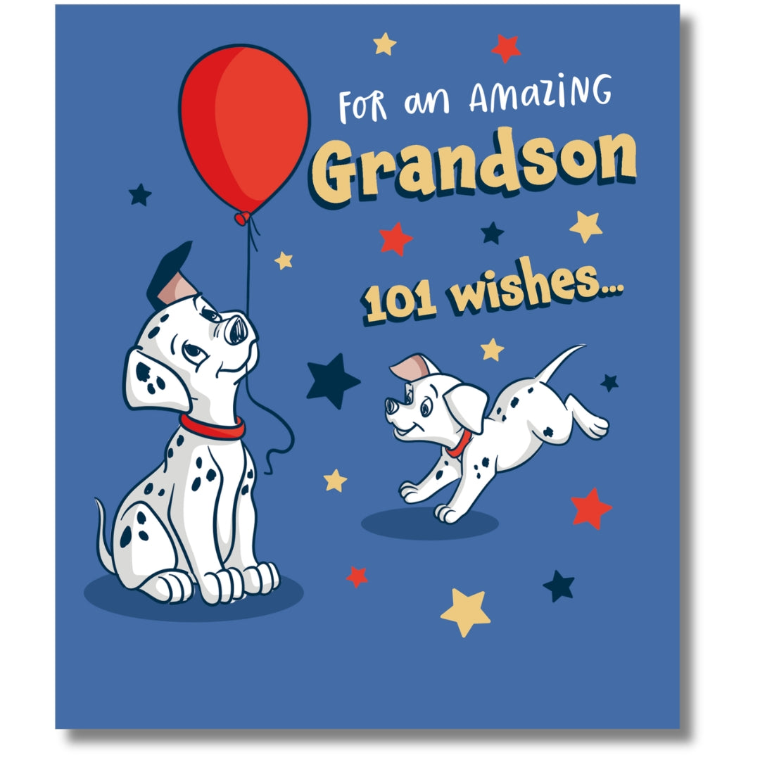 Carlton Disney For An Amazing Grandson 101 Wishes... Birthday - Greeting Card