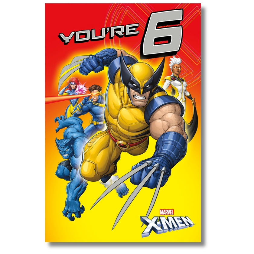 Carlton Marvel You're 6 Birthday - Greeting Card