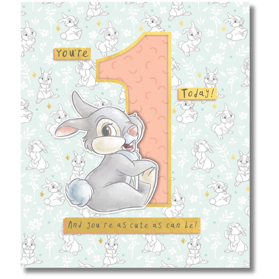 Carlton Disney You're 1 Today! Birthday - Greeting Card