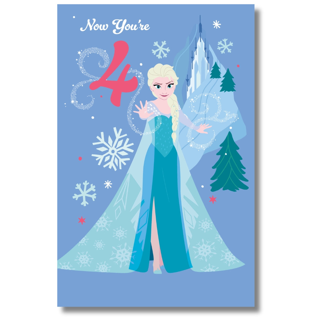 Carlton Disney Now You're 4 Birthday - Greeting Card