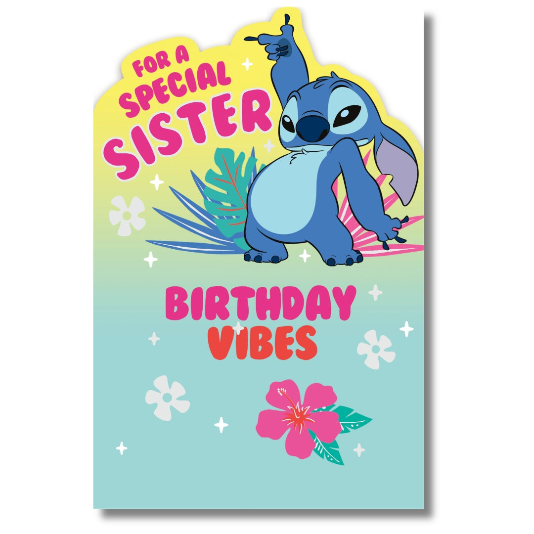 For A Special Sister Birthday Vibes - Greeting Card
