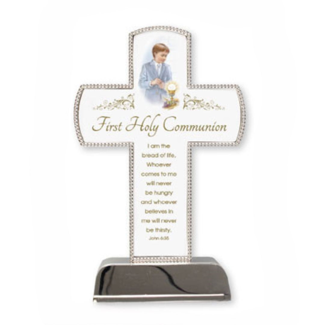 Metal Cross First Holy Communion Boy