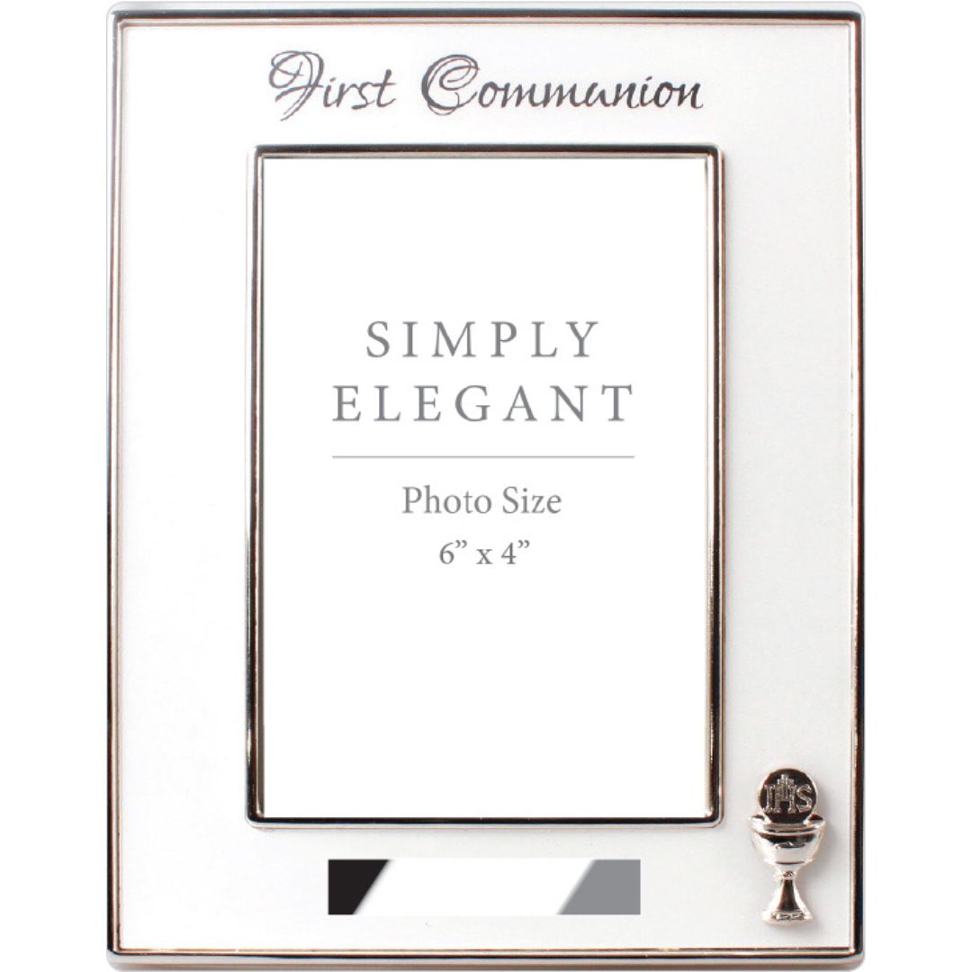 Photo Frame Glass/Metal First Communion 15 x 10cm