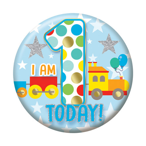 Sensations Number Badge 5.5cm - 1 Today - Train