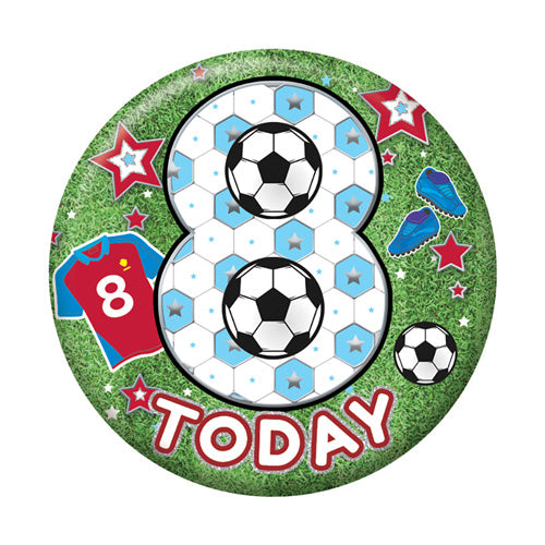 Sensations Number Badge 5.5cm - 8 Today - Football