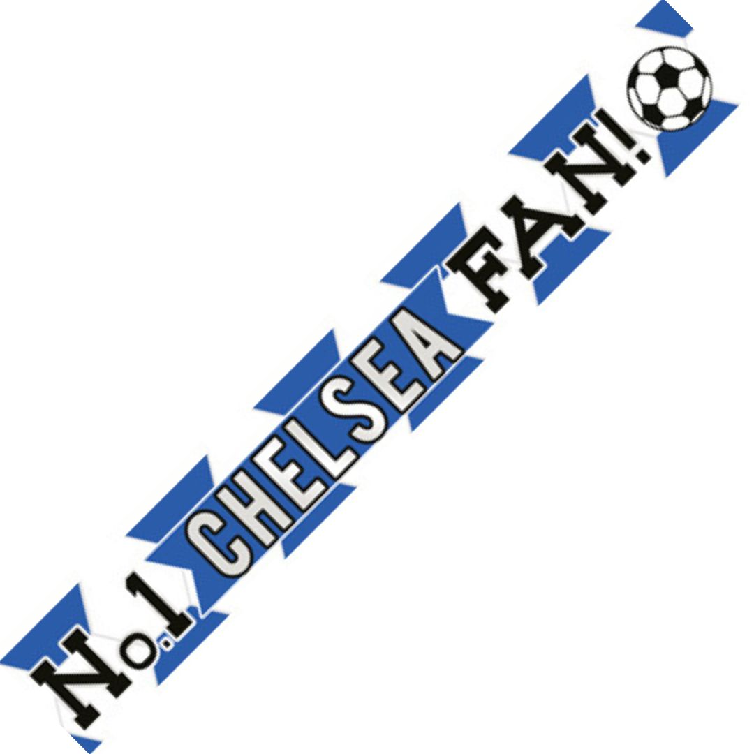 Sensations Football Banner No.1 Chelsea Fan 270 x 12.5cm