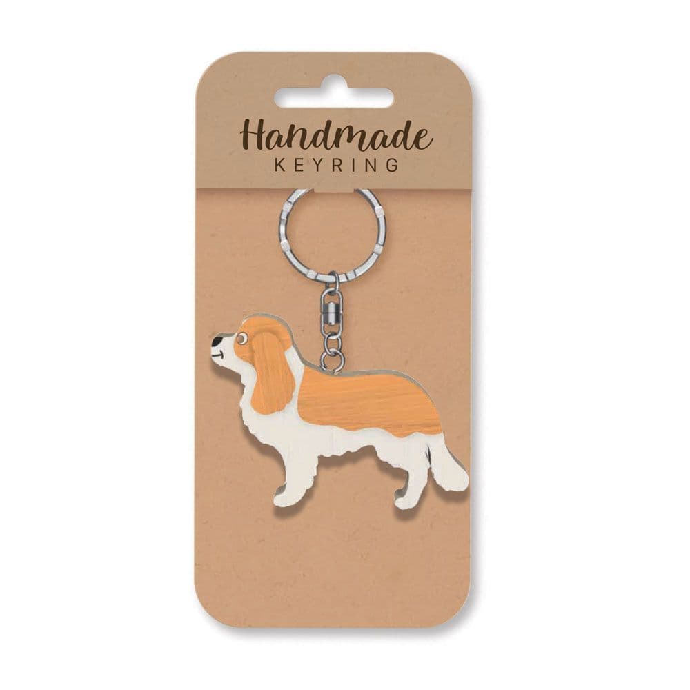 Handmade Wooden Keyring - Cocker Spaniel