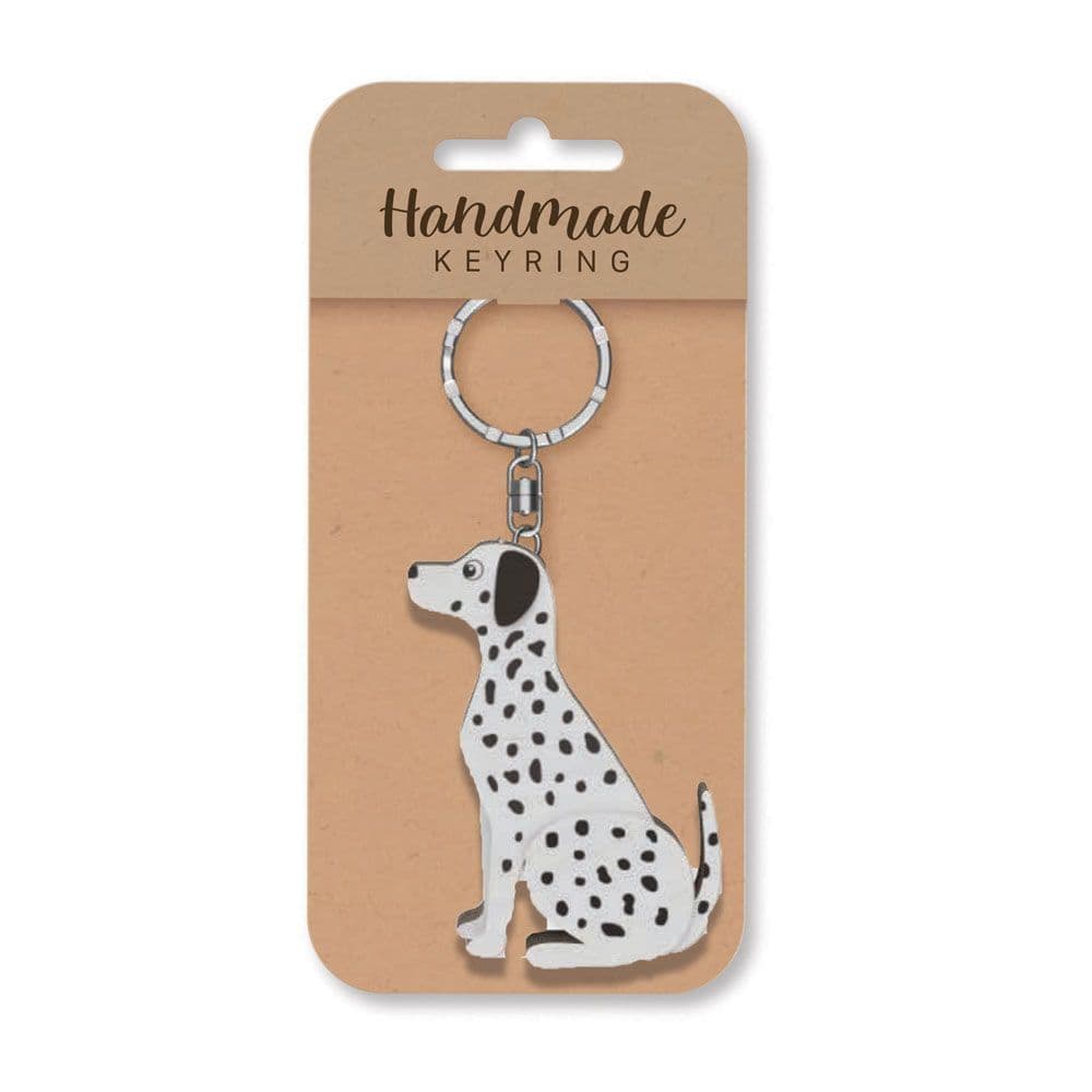 Handmade Wooden Keyring - Dalmatian