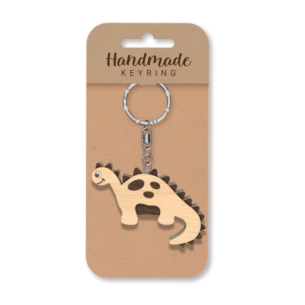 Handmade Wooden Keyring - Dinosaur