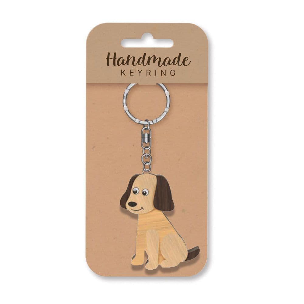 Handmade Wooden Keyring - Dog