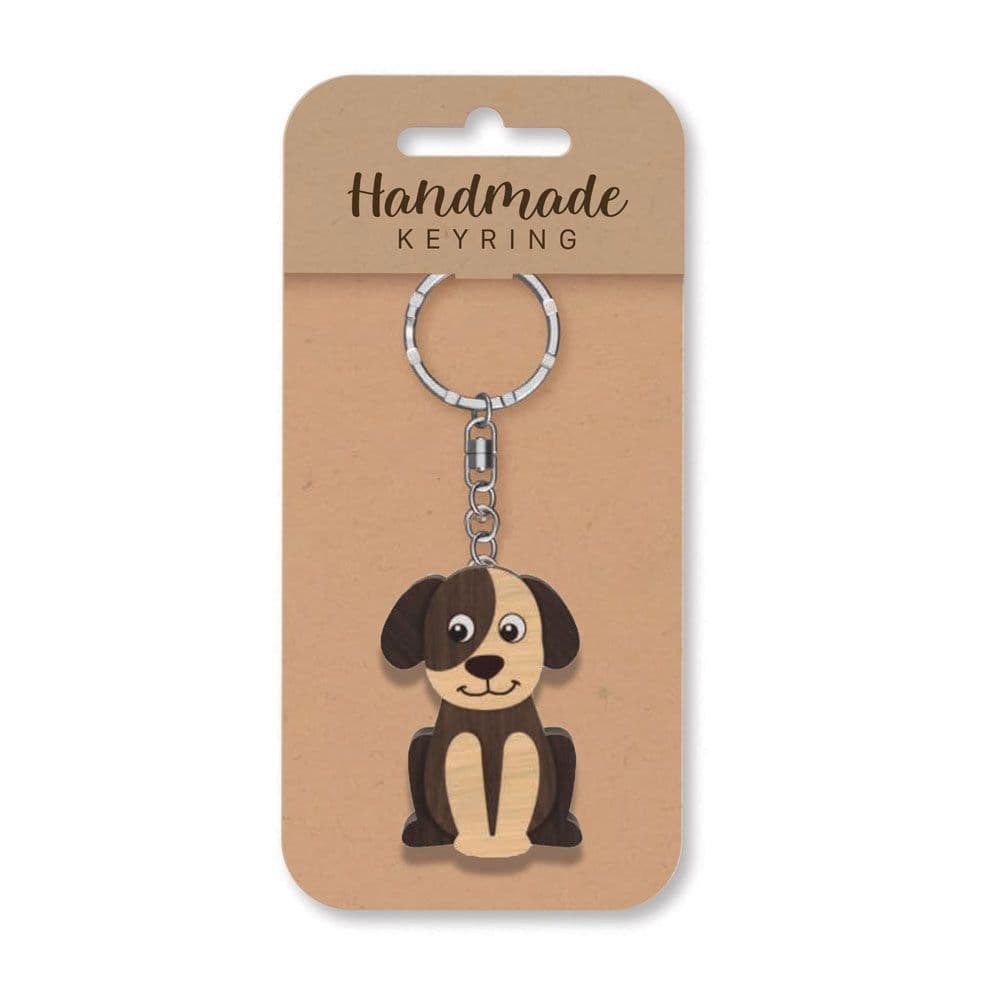 Handmade Wooden Keyring - Dog