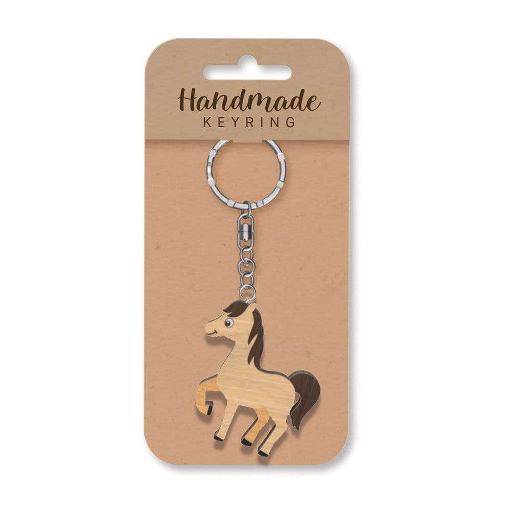 Handmade Wooden Keyring - Horse