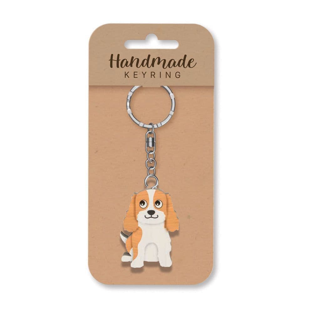 Handmade Wooden Keyring - King Charles