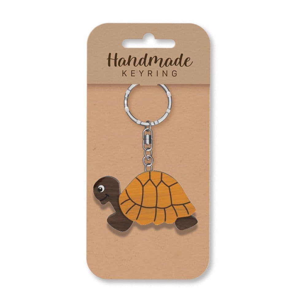 Handmade Wooden Keyring - Tortoise