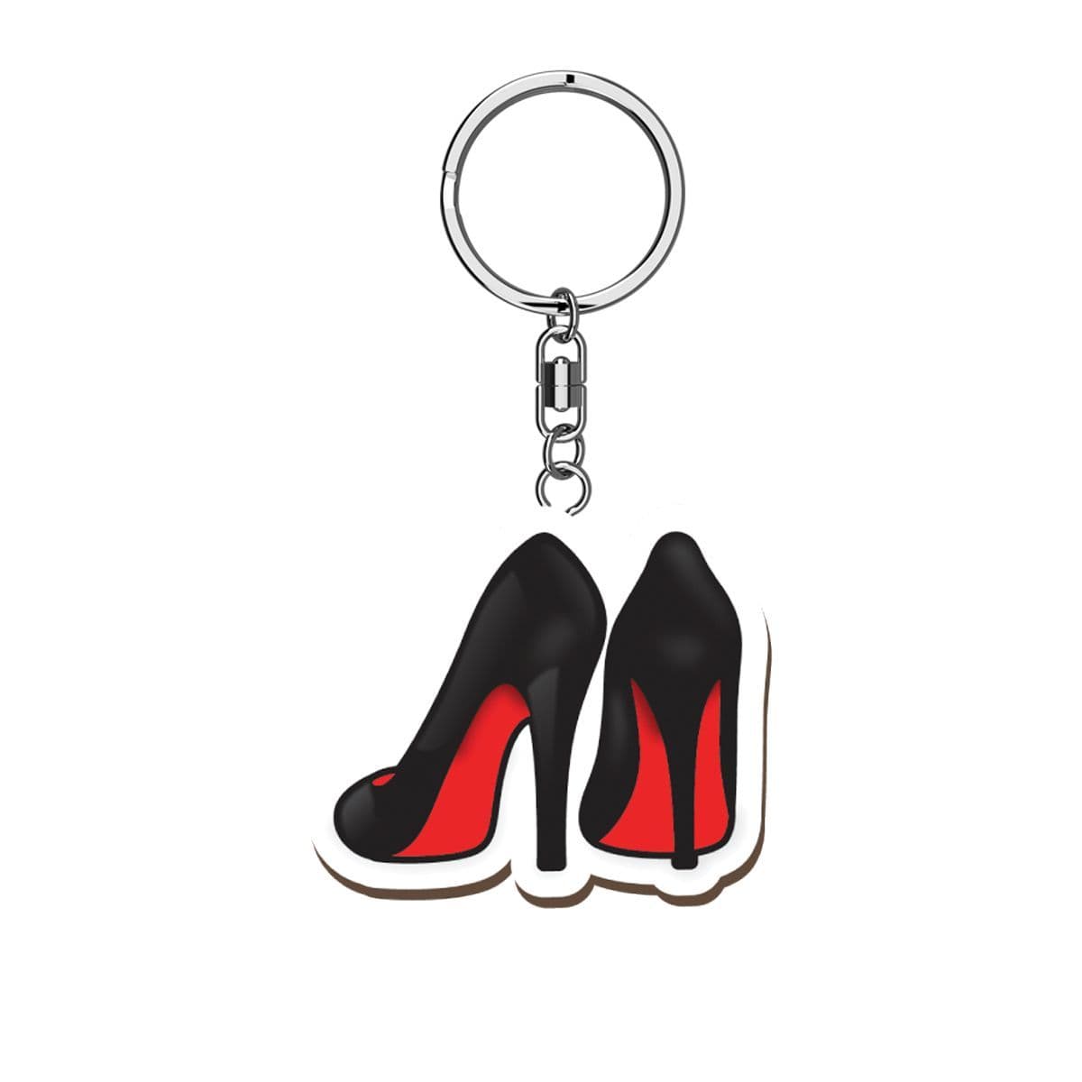 Woody Pals Handmade Wooden Keyring - High Heels