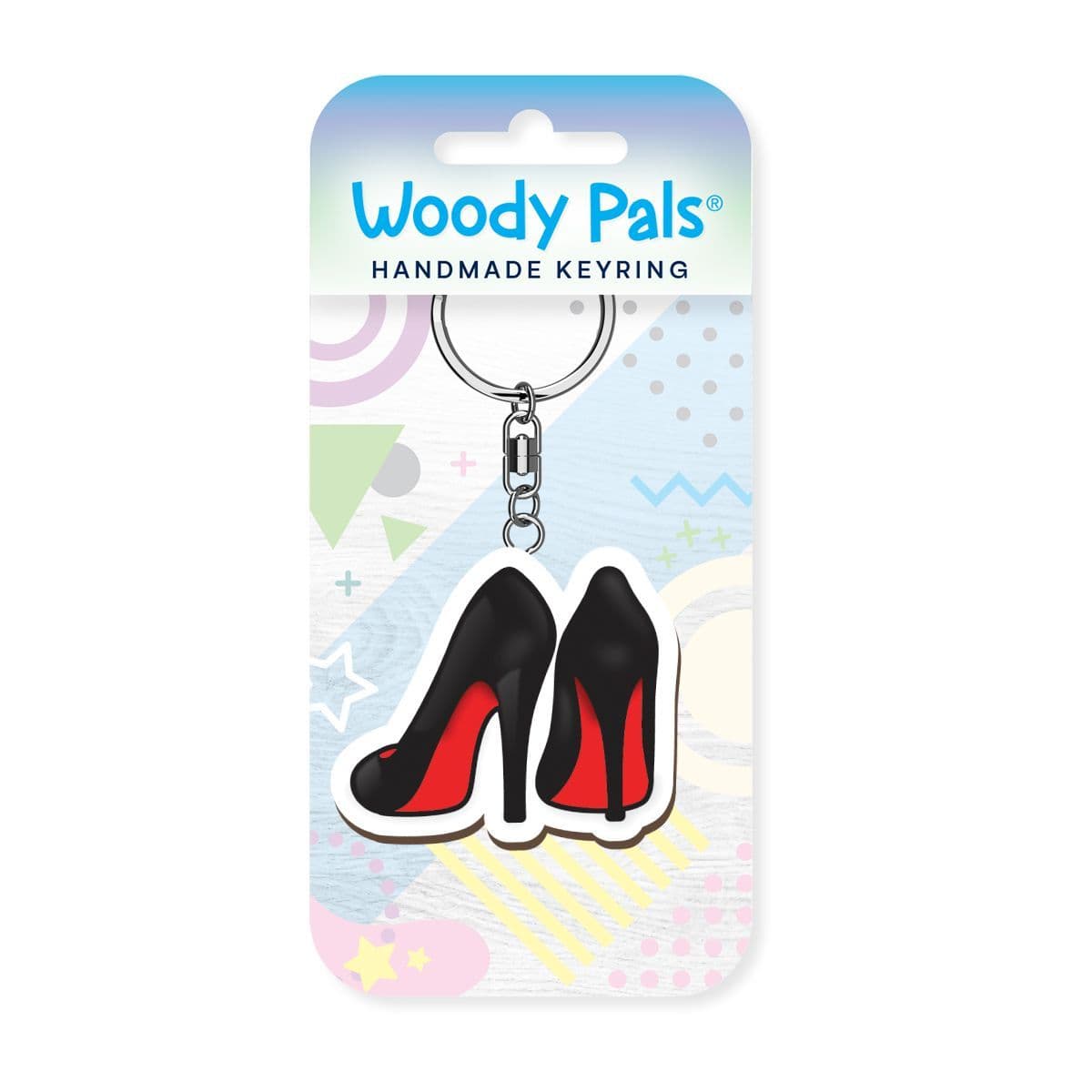 Woody Pals Handmade Wooden Keyring - High Heels