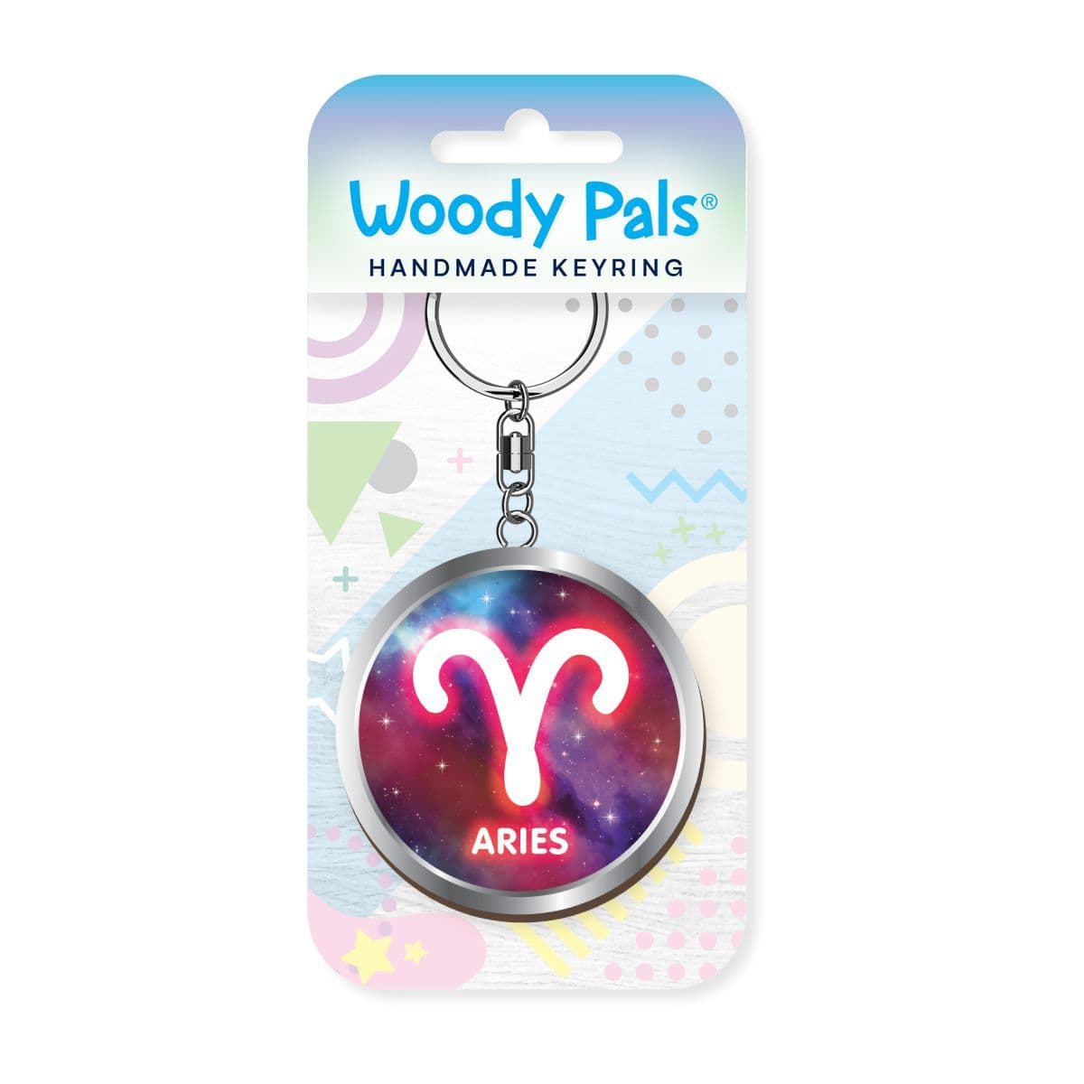 Woody Pals Handmade Wooden Keyring - Aries