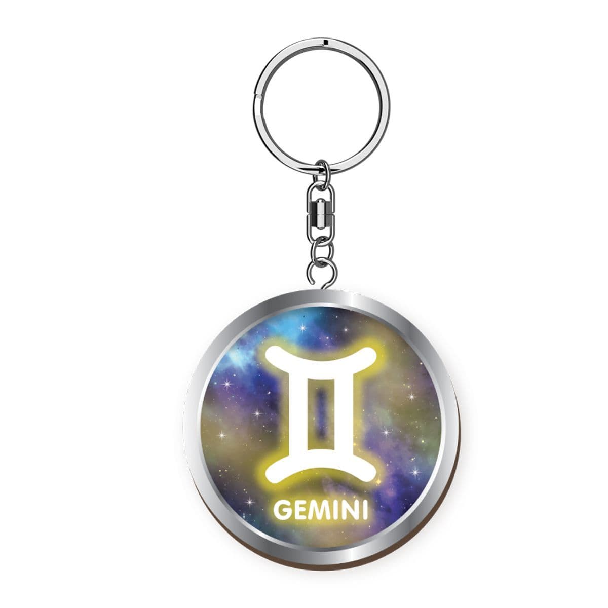 Woody Pals Handmade Wooden Keyring - Gemini