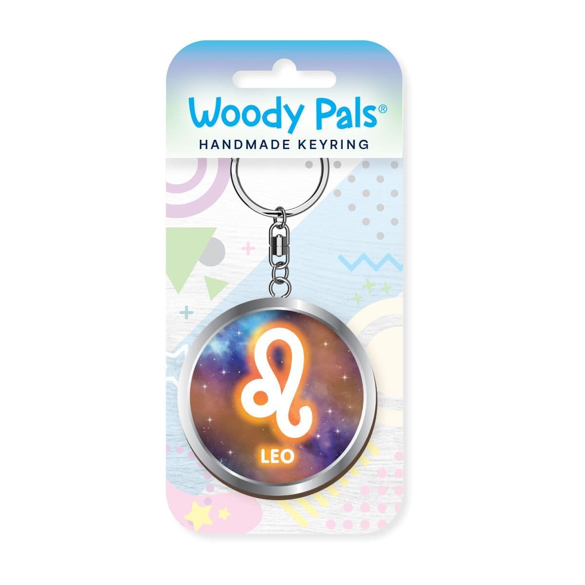 Woody Pals Handmade Wooden Keyring - Leo
