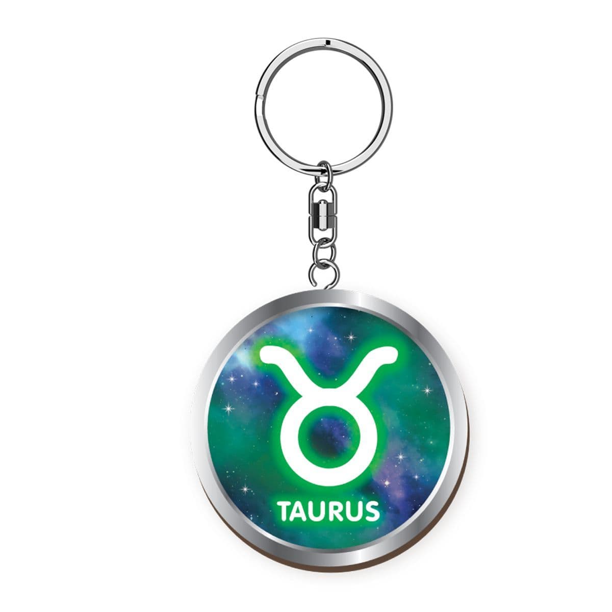 Woody Pals Handmade Wooden Keyring - Taurus