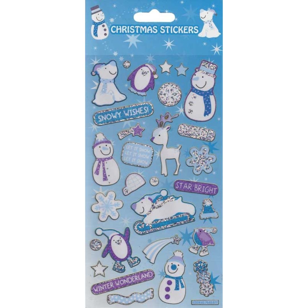 Christmas Stickers - Christmas Snowtime