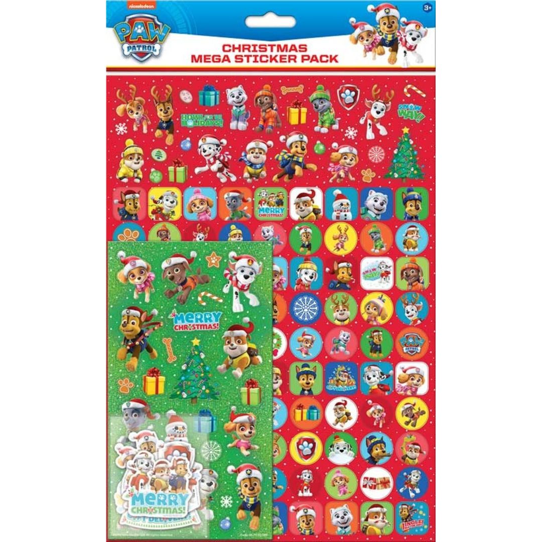 Paw Patrol Christmas Mega Sticker Pack