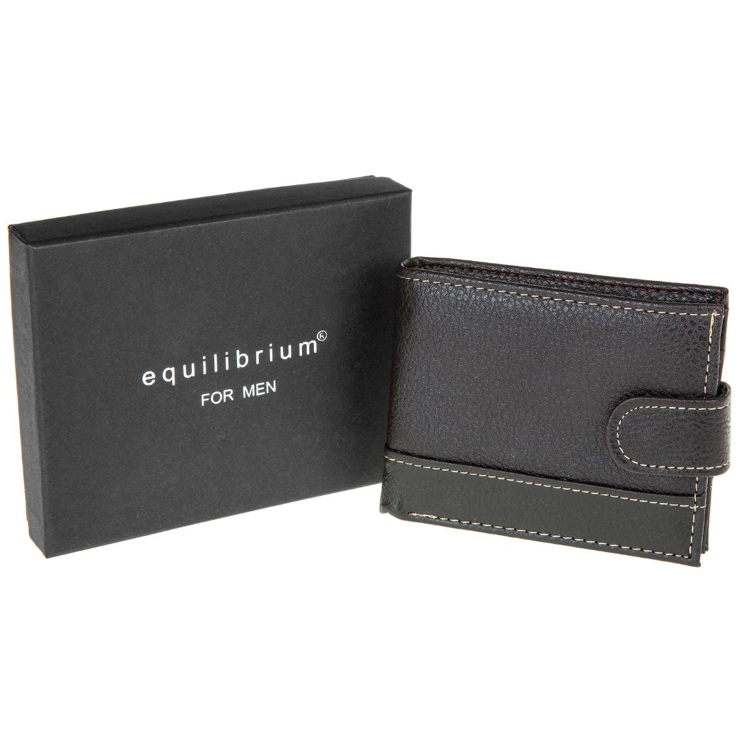 Equilibrium Men Wallet Stitched Brown