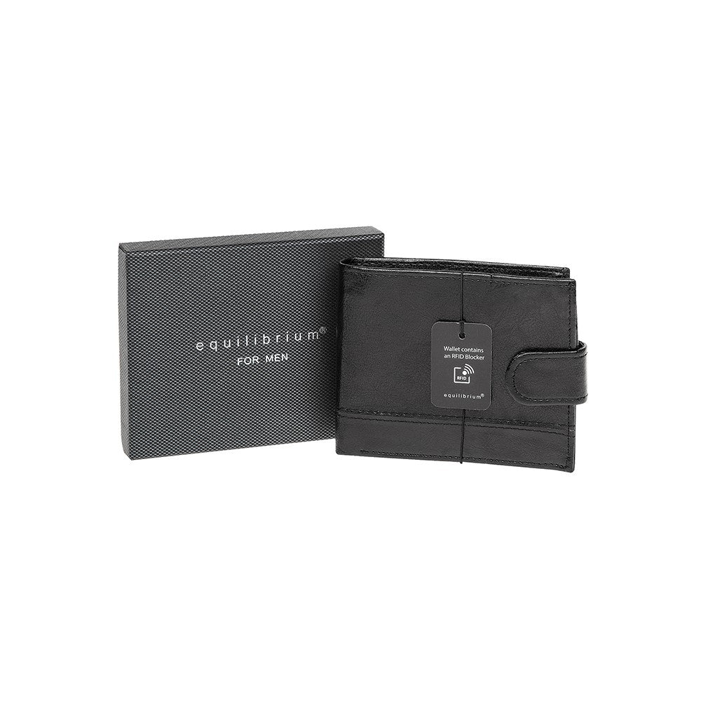 Equilibrium Men's Wallet - RFID Blocker - Black