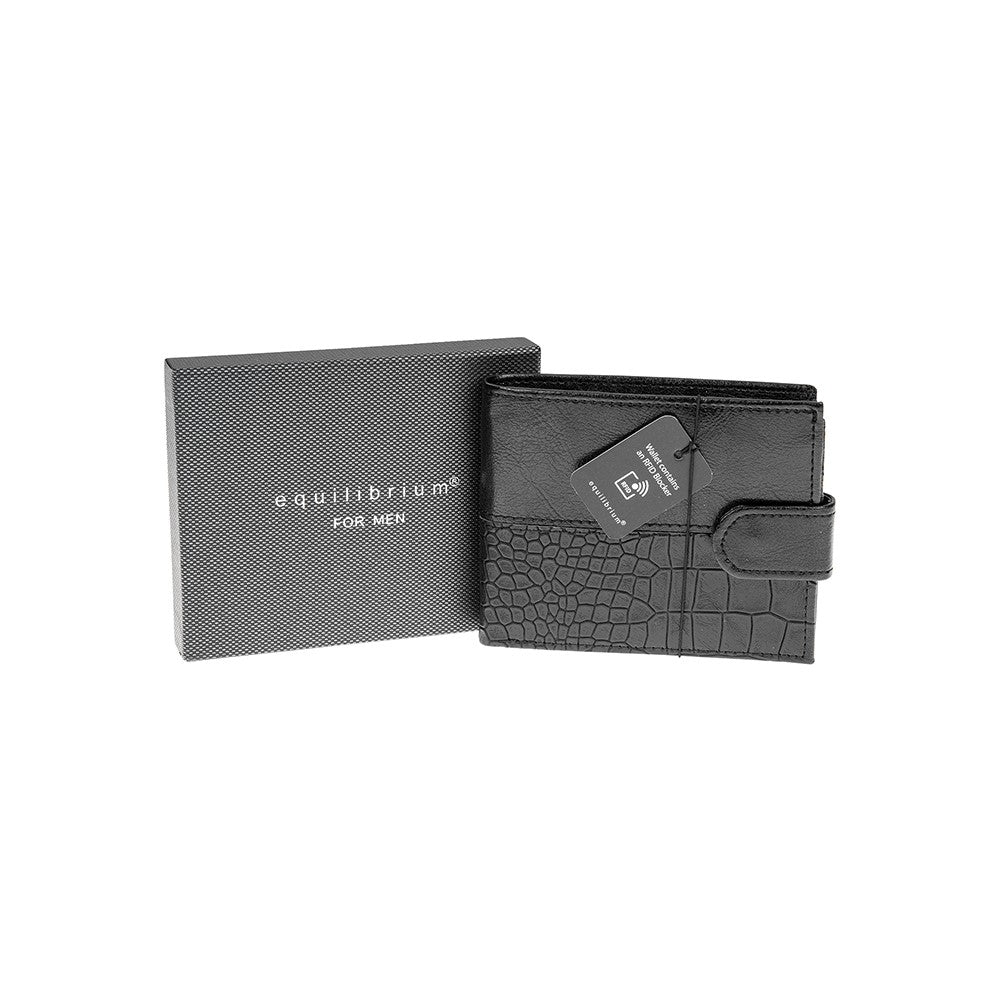 Equilibrium Men's Wallet - RFID Blocker - Black