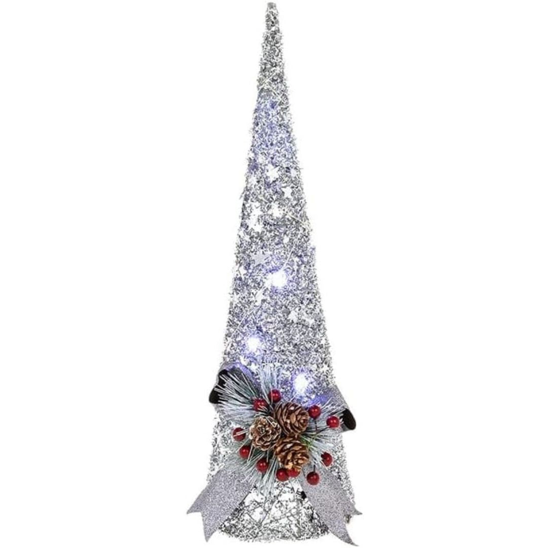 Shudehill Christmas Festive LED Gold Cone Tree Small