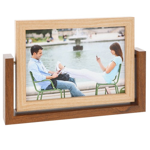 Shudehill Two Tone Wood Rotating Landscape Photo Frame 13 x 18cm