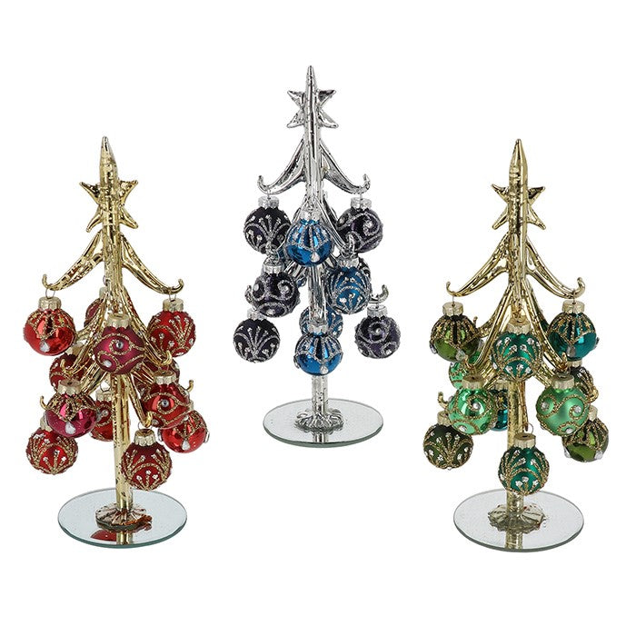 Shudehill Glass Christmas Tree x 1pc Assortment 3 Colours